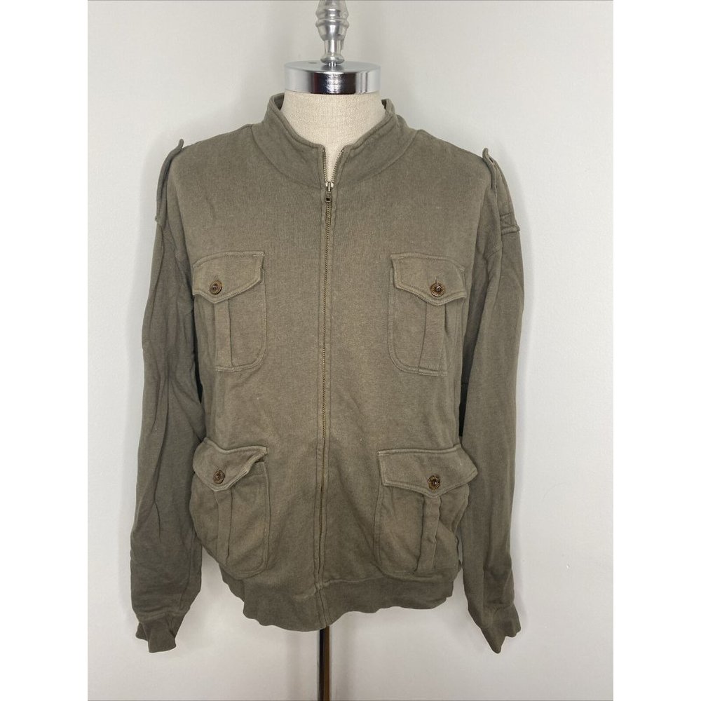 Orvis Vintage Issue Mens Jacket Black XXL Full Zip Pockets Softshell Coat Green - Picture 1 of 8